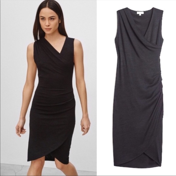 Aritzia Wilfred Free Izidora Faux Wrap Dress - Picture 1 of 2